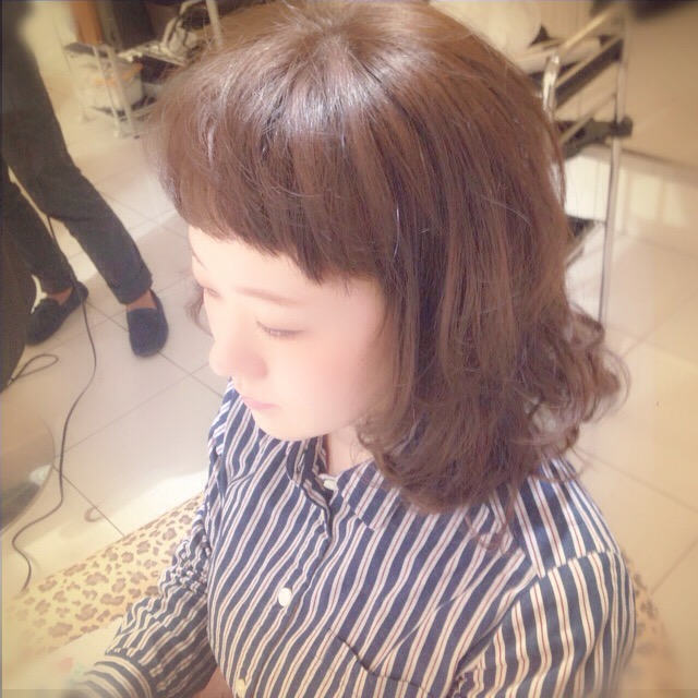 ふわウルフミディ☆　　　　　　　　　　　　池袋美容室　ＨＡＡＡＴ　東口店