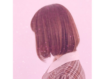 ちゅるんとボブのグレージュカラー☆彡