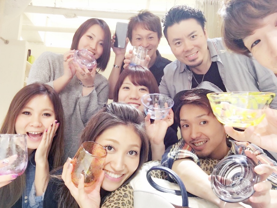 てづくりグラス☆吹きガラス　　　　　　　　　　　池袋美容室ＨＡＡＡＴ東口店