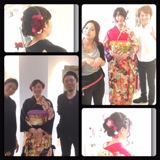 成人式の様子。