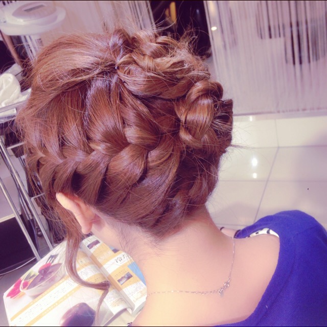 編みこみアップ☆　　　　　　　　　　　池袋美容室　ＨＡＡＡＴ　東口店