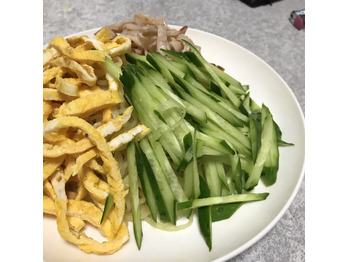 冷やし中華始めました。赤川宅