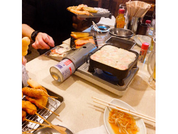 念願の串揚げ!!