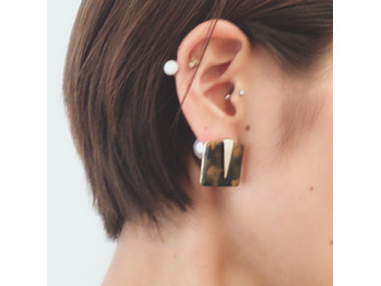 大ぶりピアスにハマってます