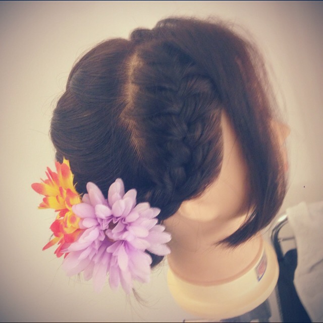 簡単☆編みこみ☆ヘアアレンジ☆浴衣 池袋美容室 HAAAT 東口店