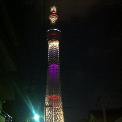 夜のスカイツリー^^;