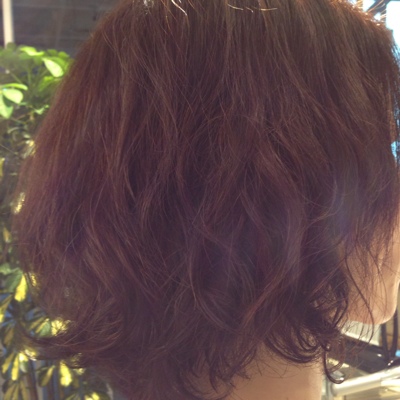 縮毛、グレイカラー毛。出来ました^_^